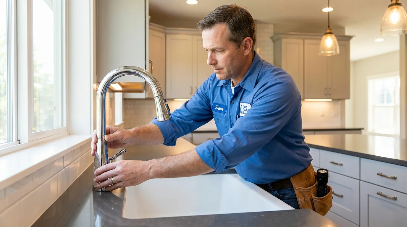 Kitchen faucet installation by Johns Plumbing LLC in Hot Springs National Park
