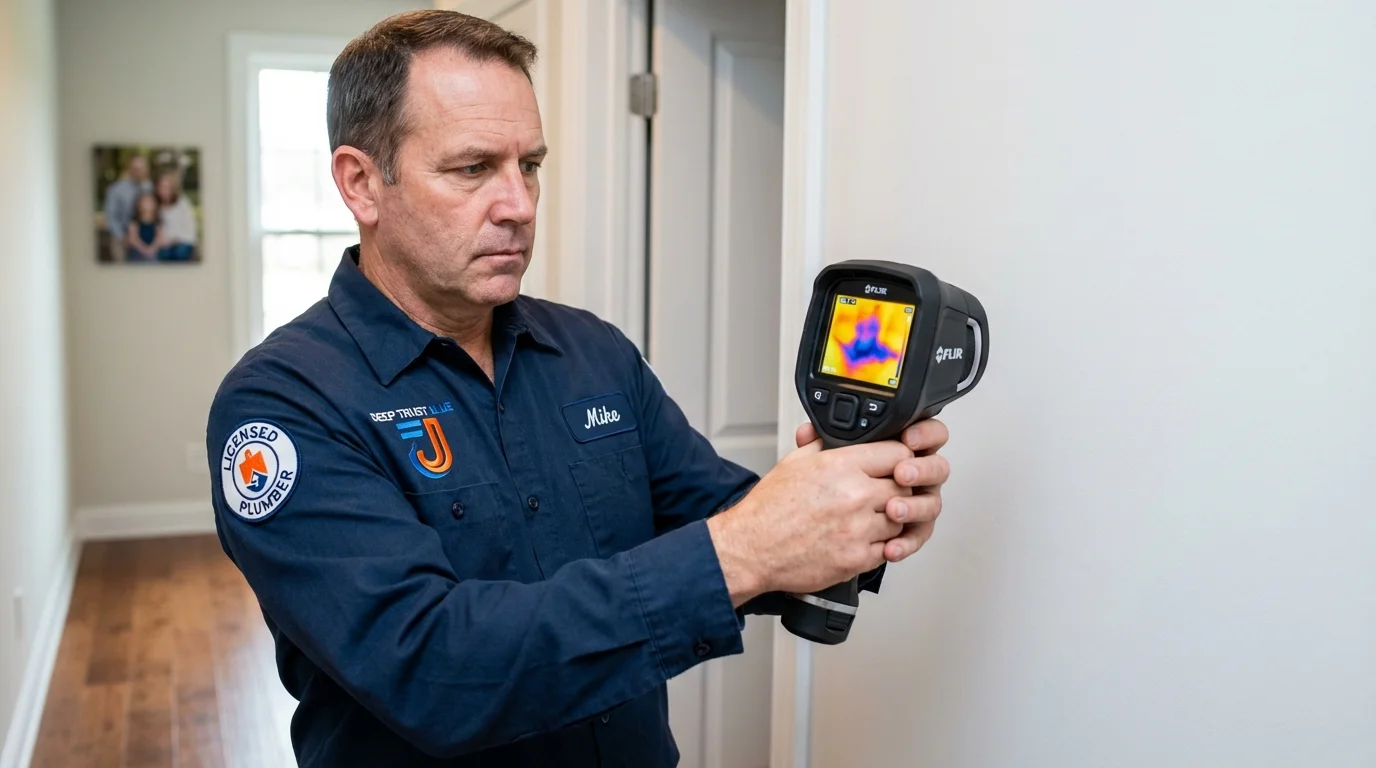 Thermal imaging leak detection by Johns Plumbing LLC in Hot Springs National Park